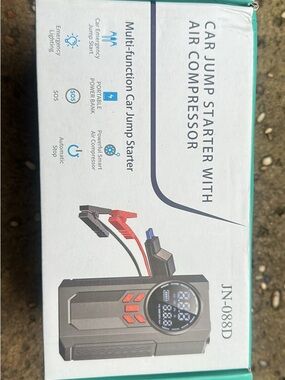 NIB Car Jump Starter with Air Compressor - Black and Red